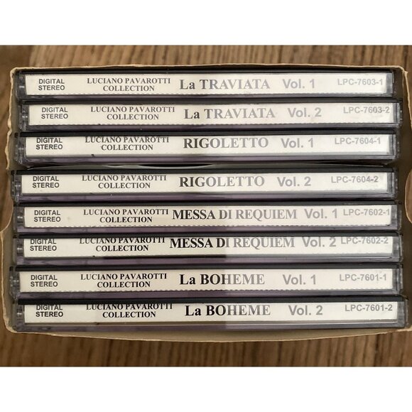 Luciano Pavarotti Collection La Traviata  Rigoletto La Boheme Messa Requiem 8 CD - Picture 2 of 16